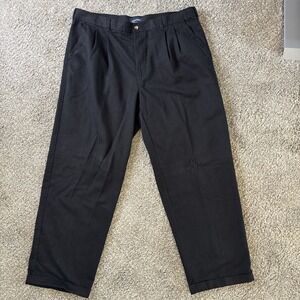 Puritan Men's Chino Dress Pants Pleated Front Black Size 40x32